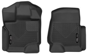 Ford F-150 Floor Mats - Front - Husky Liners - WeatherBeater - Black - `15-`23